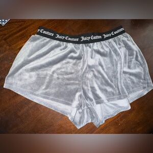 Juicy Couture Gray Velvet Sleep Shorts